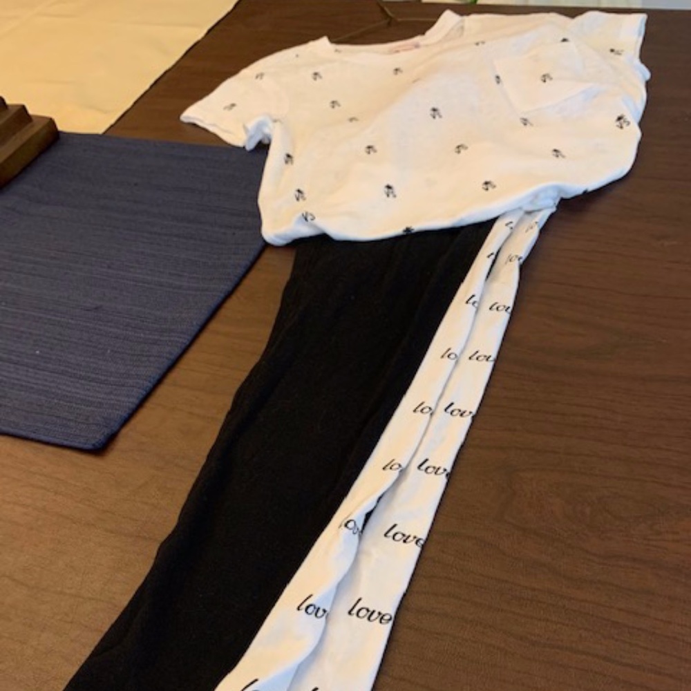 Victoria Secret T-shirt/ NY & Co. leggings